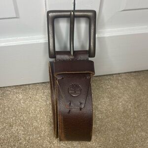 Timberland Dark Brown Leather Belt